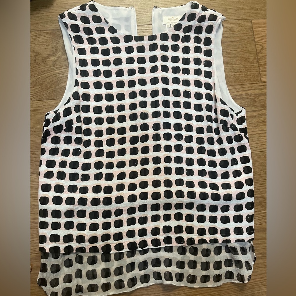 Kate Spade Monochrome Patterned Blouse